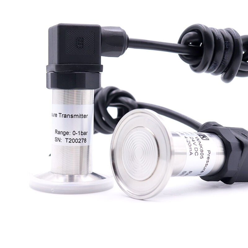 Cảm biến áp suất màng ngăn xả vệ sinh công nghiệp thực phẩm, dược phẩm cho chất lỏng, nước, thực phẩm, sữa, đồ uống vệ sinh