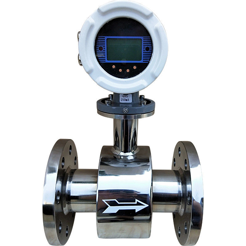 Đồng hồ đo lưu lượng loại tuabin IP65 IP68 SST 1Cr18Ni9Ti Vật liệu mặt bích nối đất