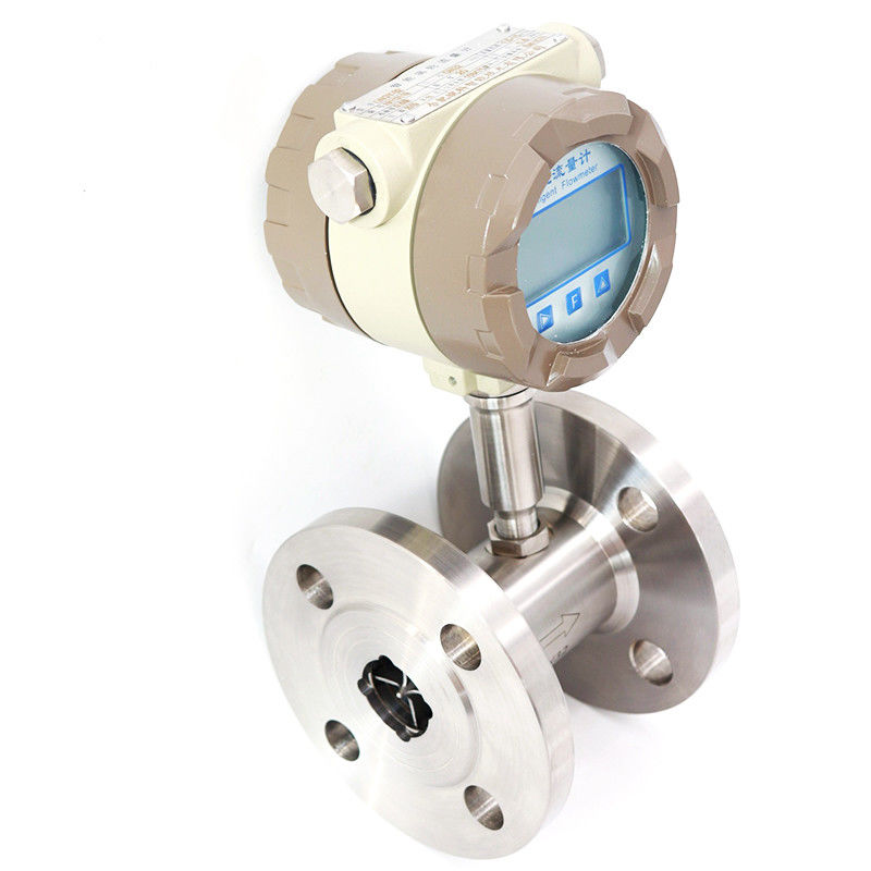 Đồng hồ đo lưu lượng nước kỹ thuật số WNK IP65 Loại tuabin 4-20mA Độ chính xác cao