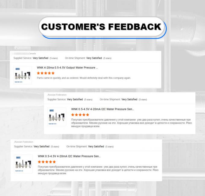 WNK 4 ~ 20mA 0-10V IIC Máy cảm biến áp suất nước 0